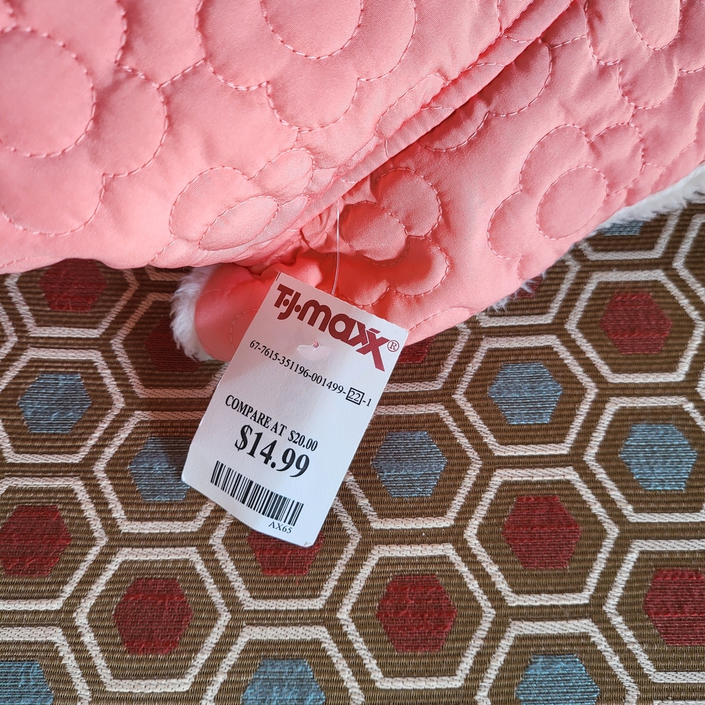 Chic Pink Floral Dog Coat - Picture 6 of 6